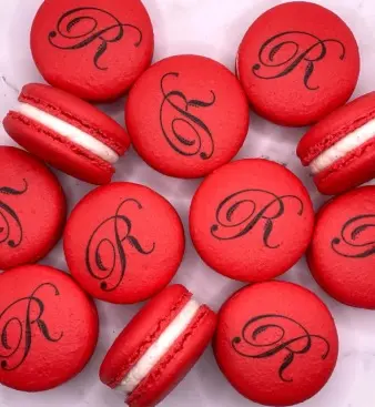 custom printed macarons